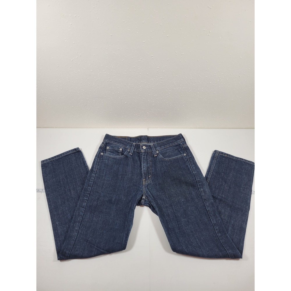 Levi's 514 Straight Fit Jeans Mens 30x30 Dark Wash Excellent Denim‎ 0837